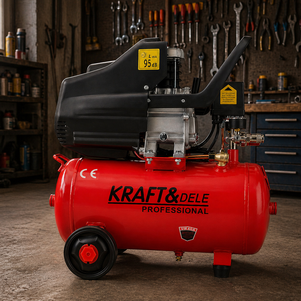Kompressor 24L 2,8 kW 8 bar Druckluftgerät Drucklufttechnik
