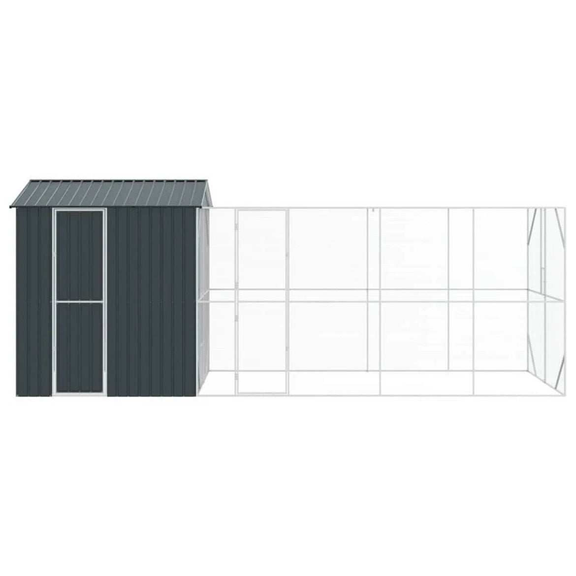 XXL Voliere Vogelkäfig Vogelvoliere Stahl Vogelhaus 621x208x247cm