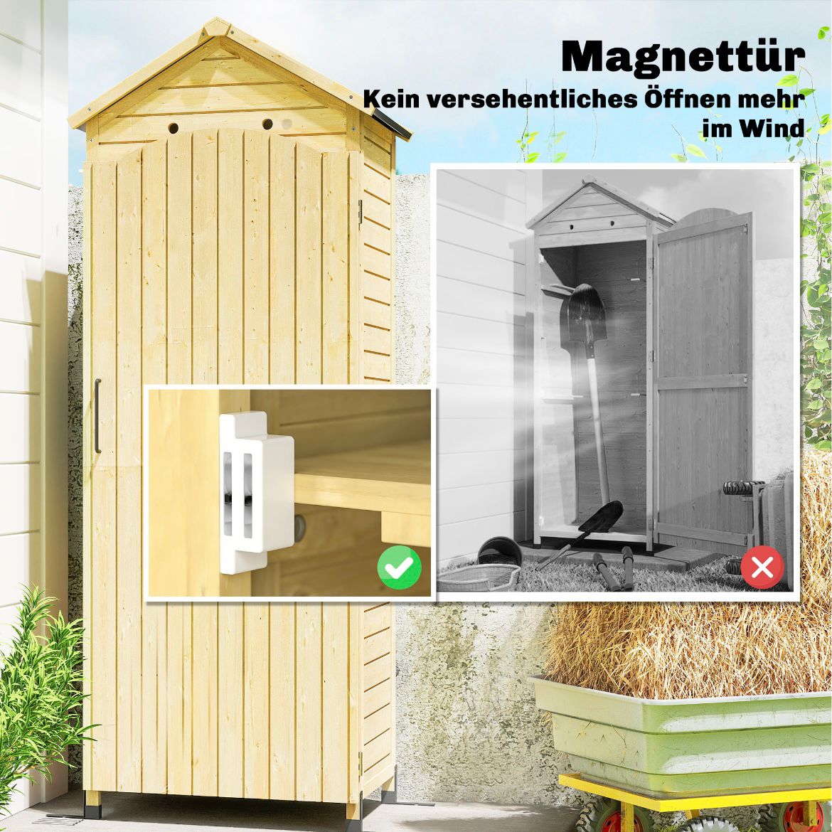 Gartenschrank Aufbewahrung Geräteschuppen Verstellbar Ablage
Garten