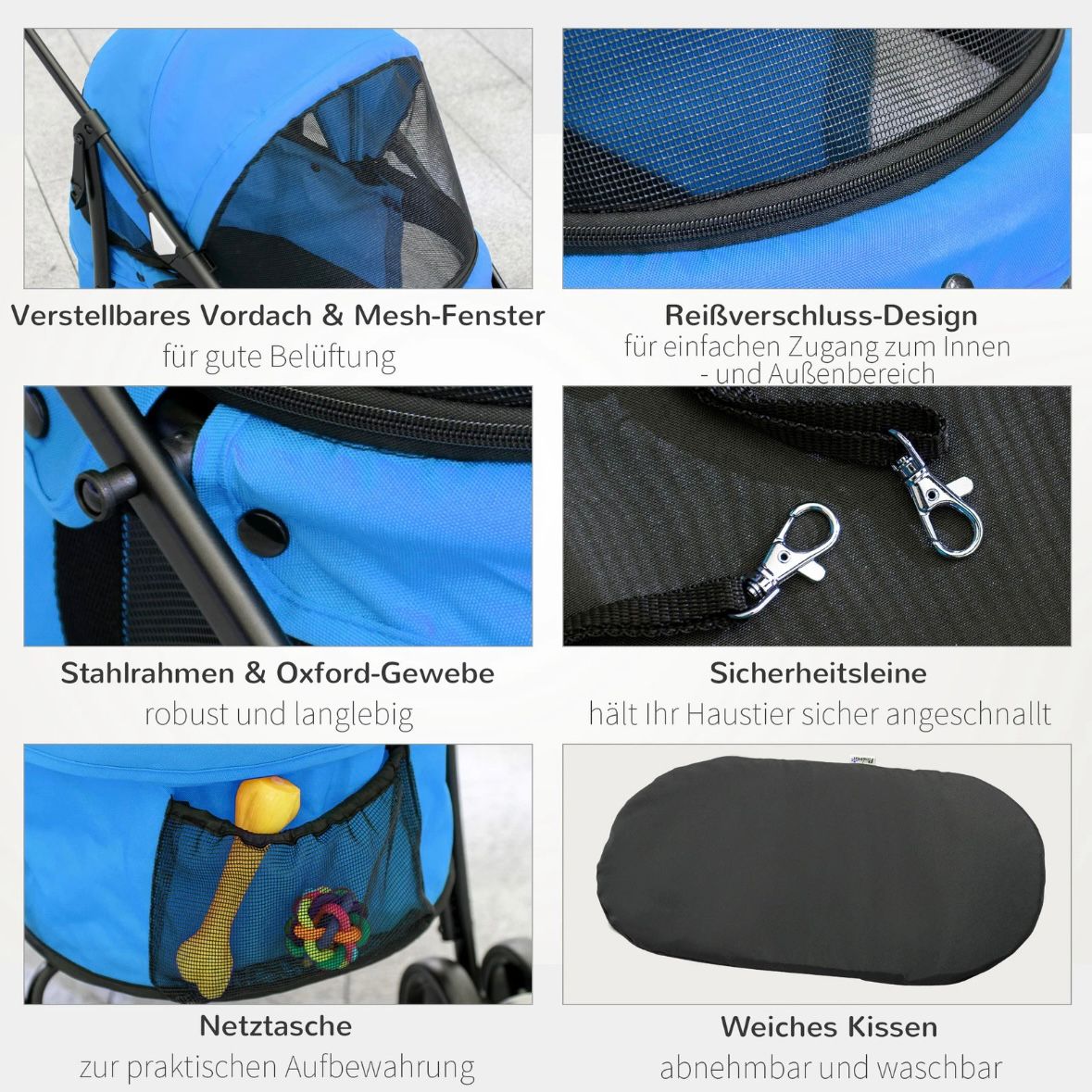 Hundebuggy Klappbar Haustierwagen Buggy