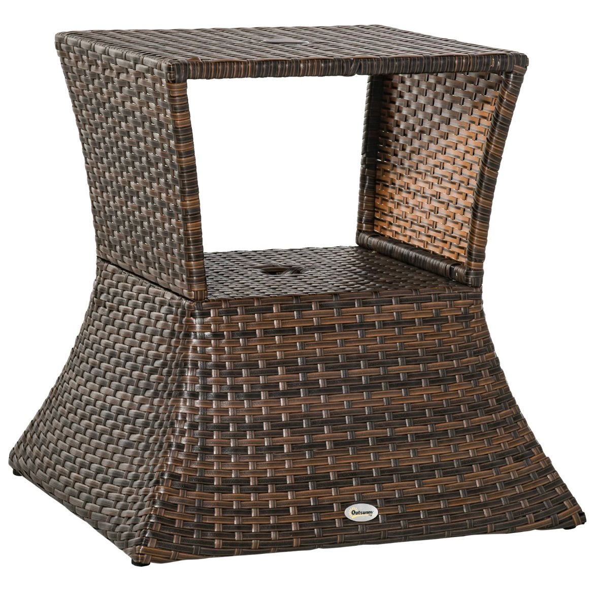 Gartentisch Beistelltisch Terrassentisch Sonnenschirmständer Gartenmöbel