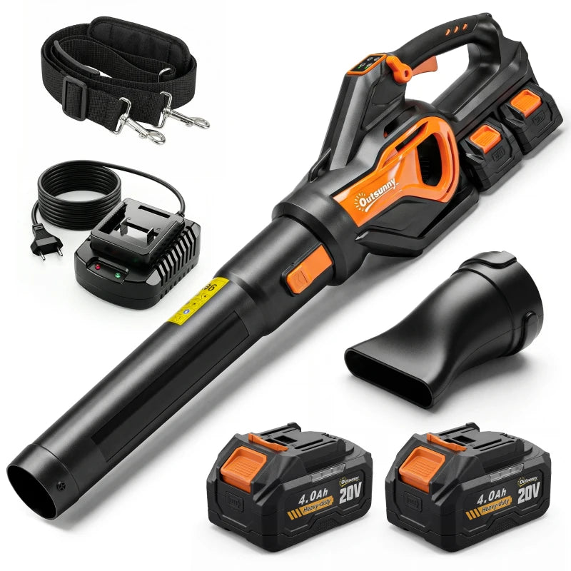 Akku-Laubsauger 20V Kabellos Laubbläser Gartenpflege