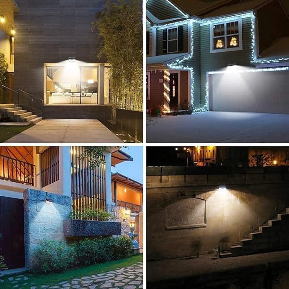 2x LED Solarlampen Bewegungsmelder Solarleuchten Garten Solar