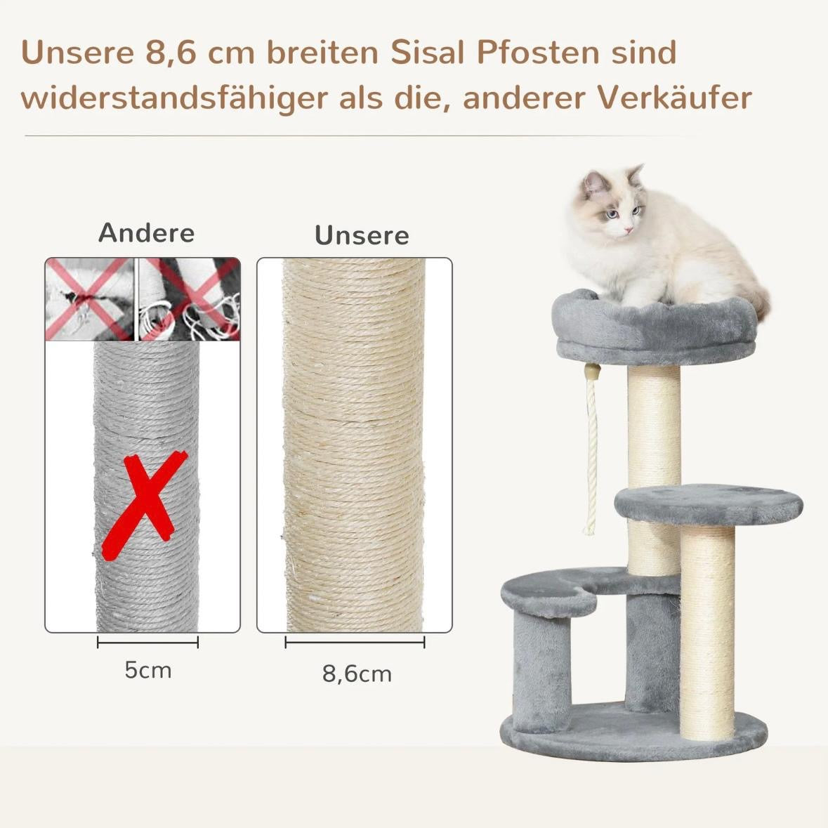 Katzenbaum Kletterbaum Spielbaum Katzenbett Katzenkratzbaum
