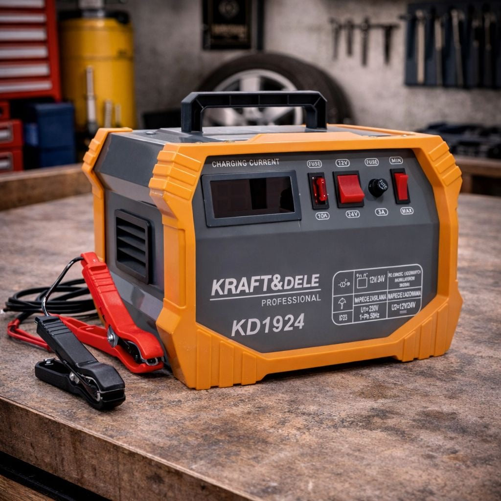 Batterieladegerät 12V 24V Ladegerät Batterie KFZ Werkstatt