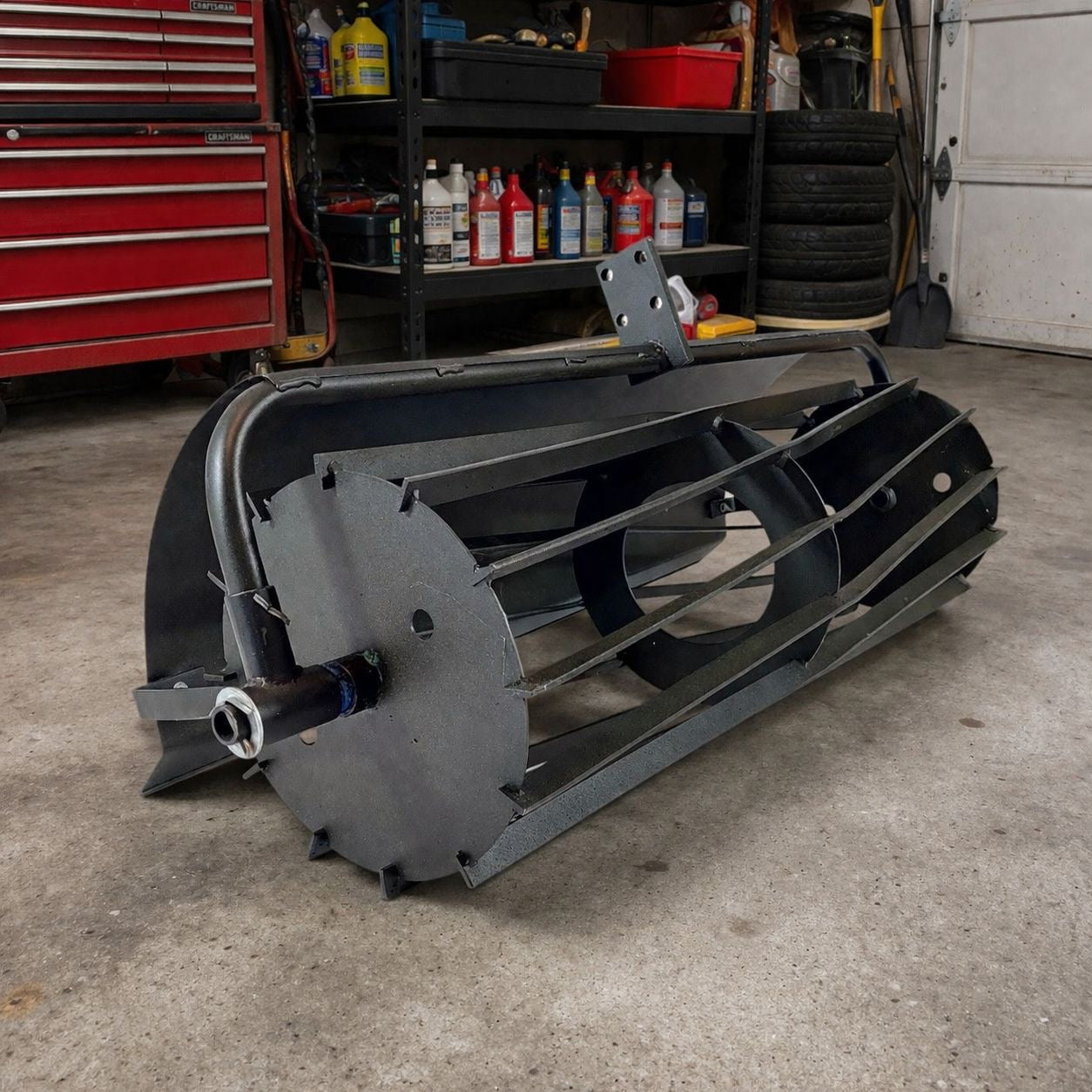 Rohrstabwalze Stabwalze Krümelwalze Kultivator Walze Breite 800mm Höhe 250mm