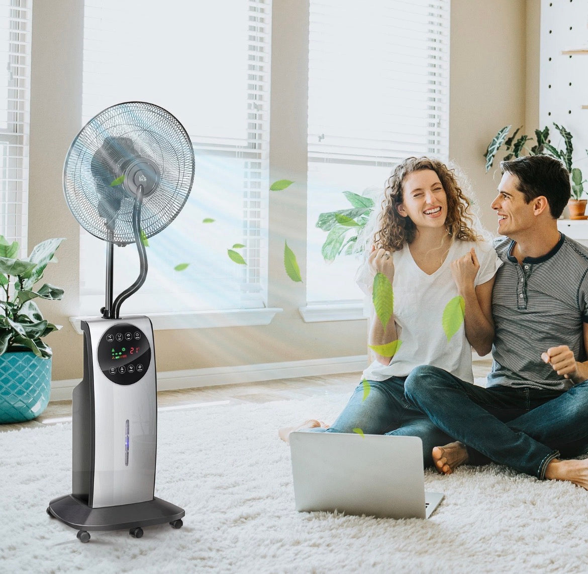 Nebel Ventilator Sprühnebel Standventilator Wasserabkühlung