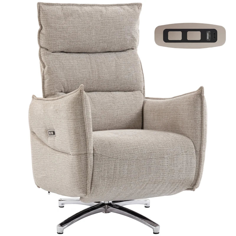 Drehbar Elektrisch Relaxsessel Sessel Massage Möbel Wohnzimmer