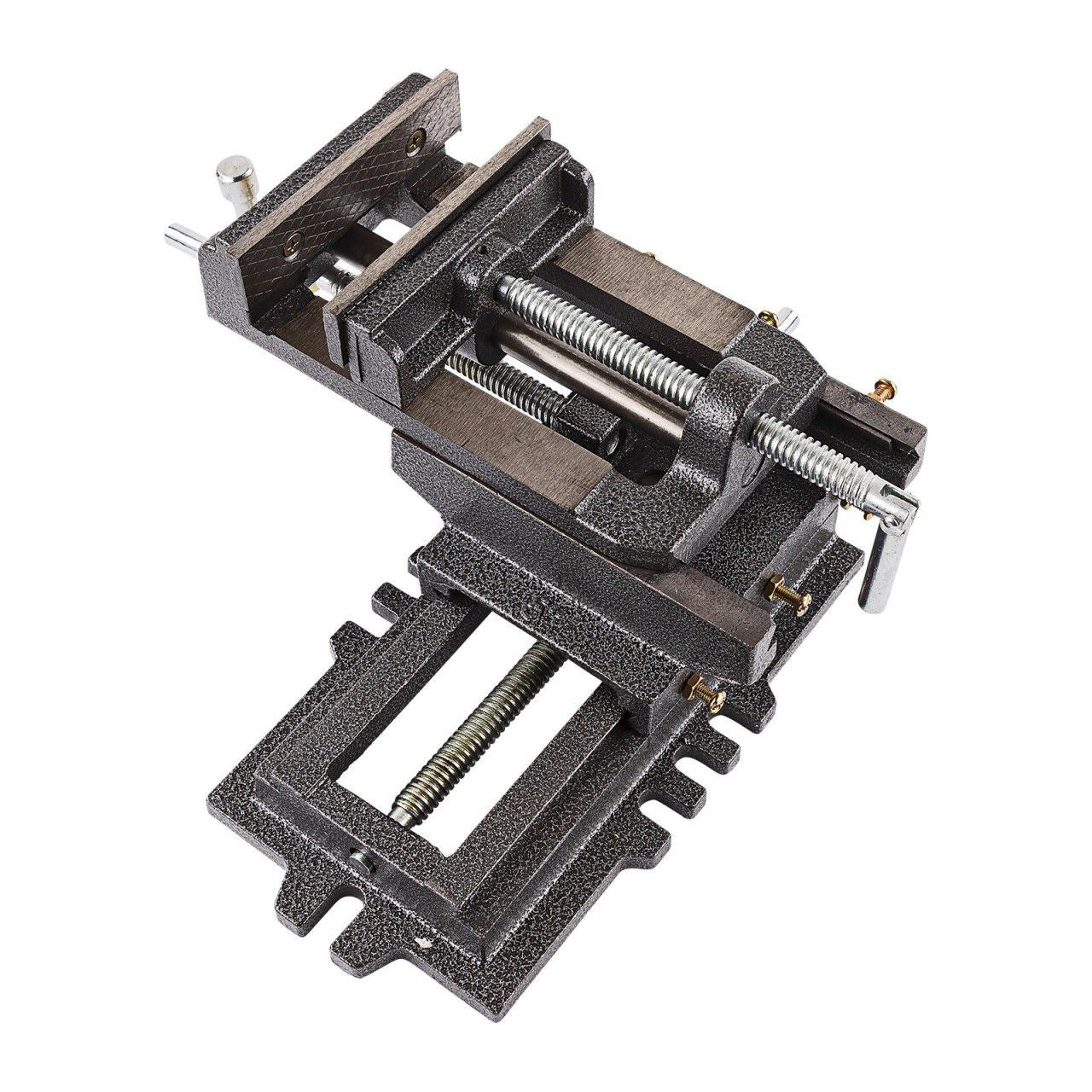 Maschinenschraubstock 125mm 2-Achsen Kreuztisch Schraubstock Schrauben