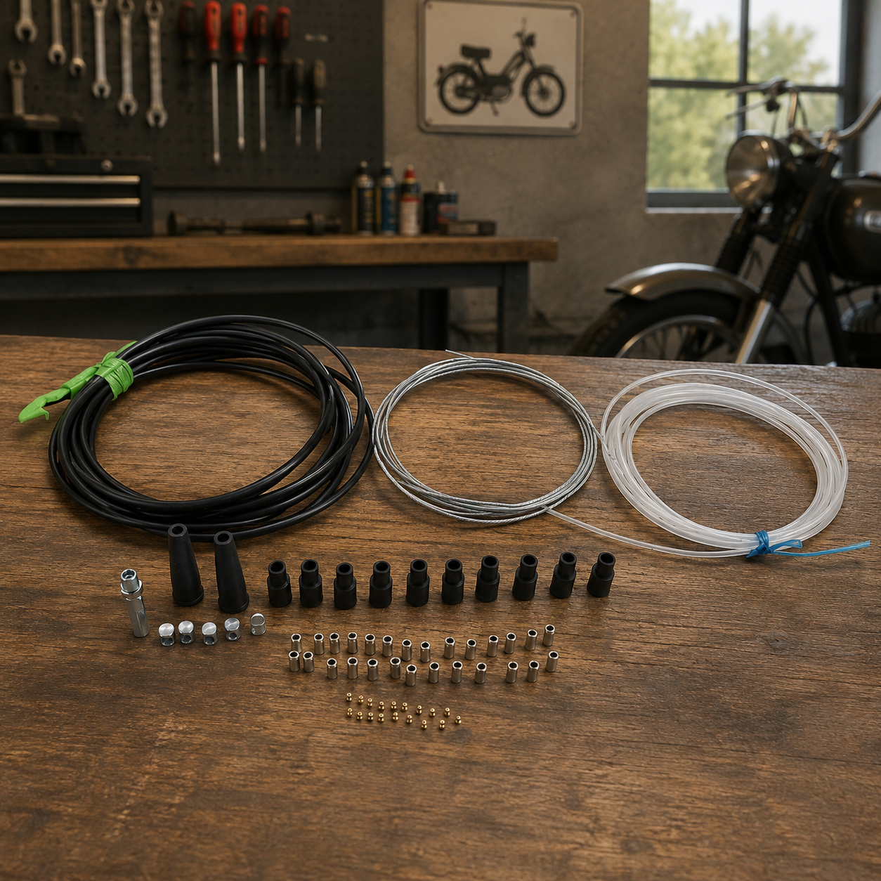 Gaszug Kabelset Universal Mofa Moped Mokick Roller Scooter
