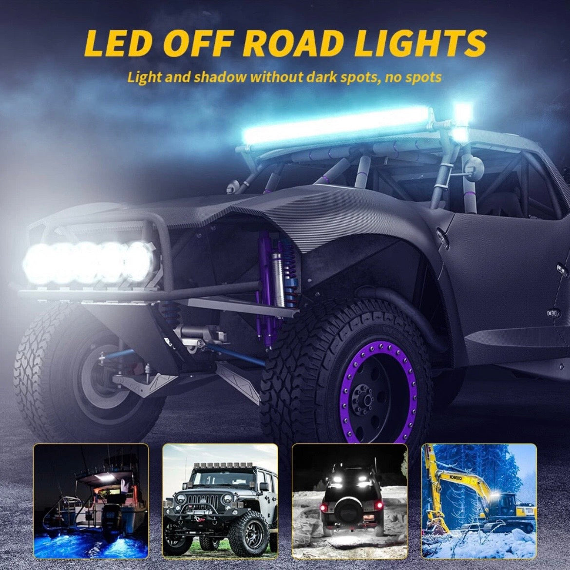 2x 48W LED Arbeitsscheinwerfer Rückfahrleuchte 12V 24V Kfz Scheinwerfer