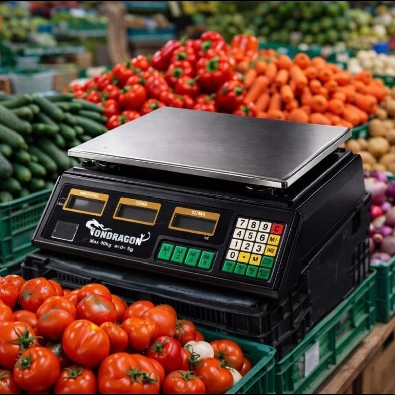 Elektronisch Ladenwaage 40kg Preisrechnend Digitalwaage