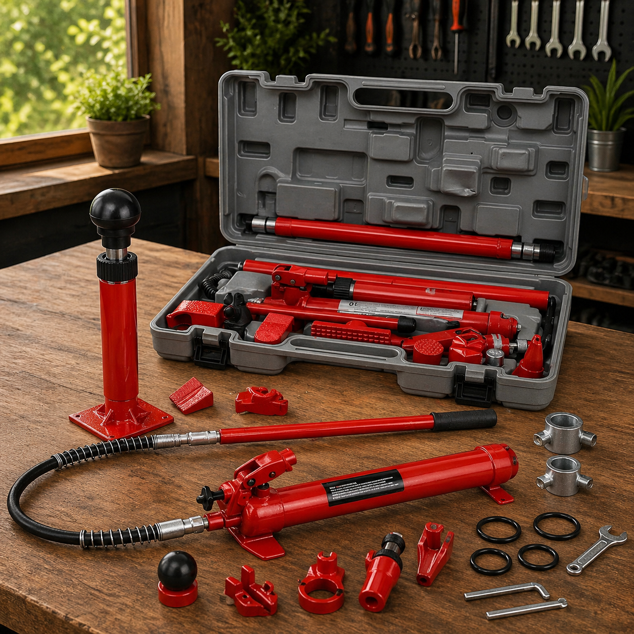 Karosseriepresse Ausbeulsatz Hydraulisch Kfz Richtsatz