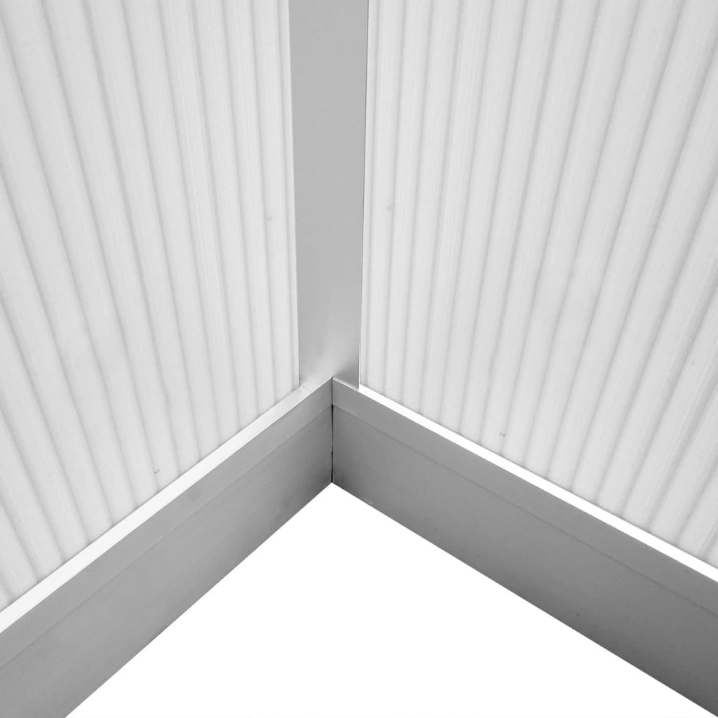 Gewächshaus mit Fundament Aluminium Polycarbonat 4,6 m² Treibhaus