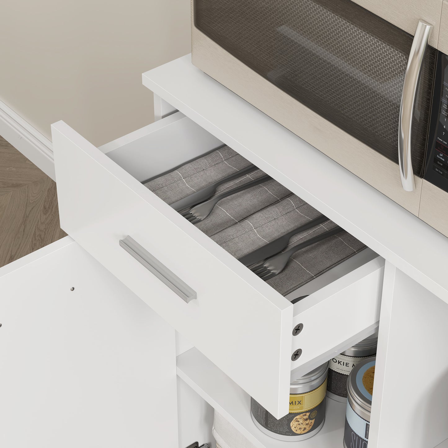 Küchenschrank Hochschrank 180x80x35cm Regal Schrank Küche