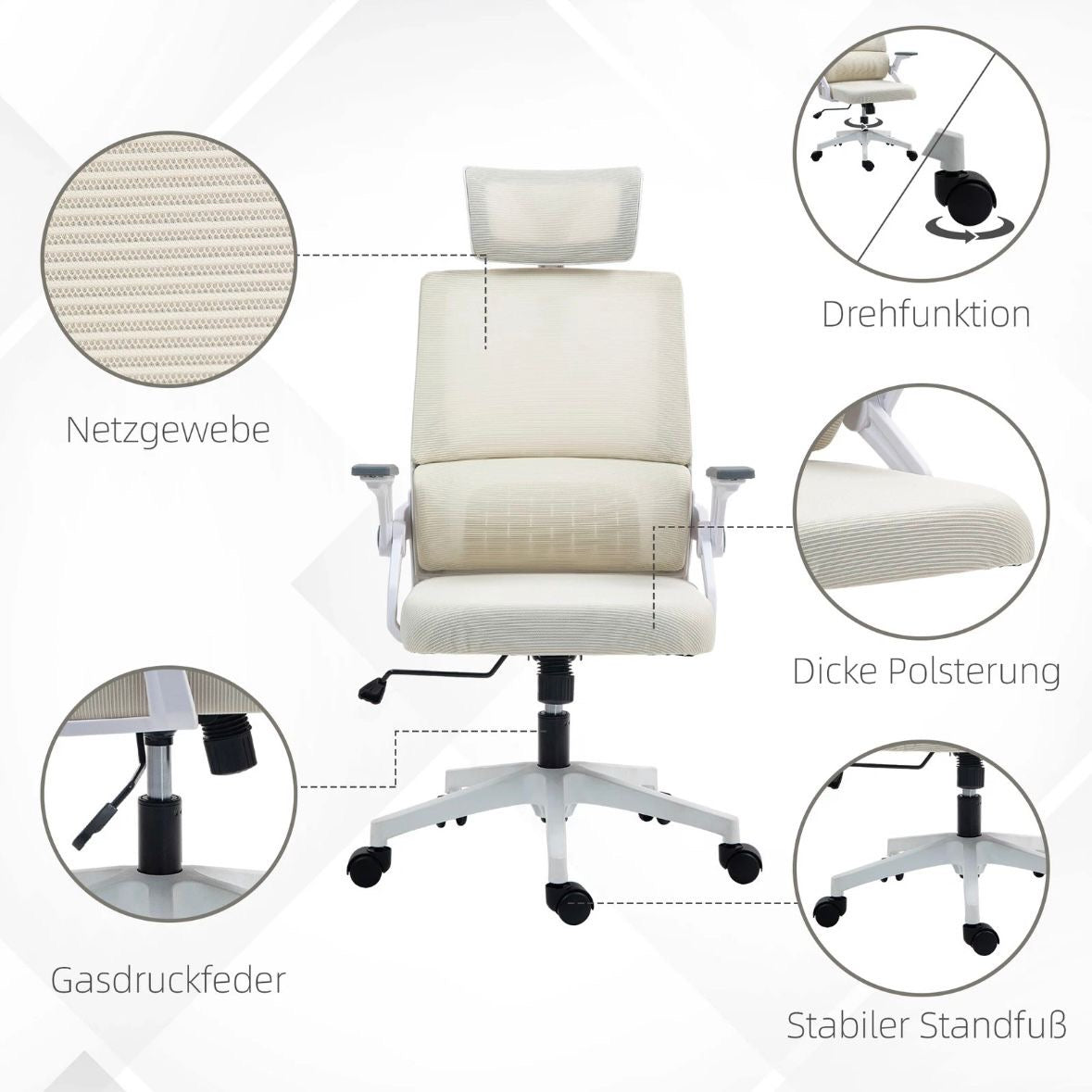 Stuhl Bürostuhl Ergonomisch Schreibtischstuhl Büro Sessel