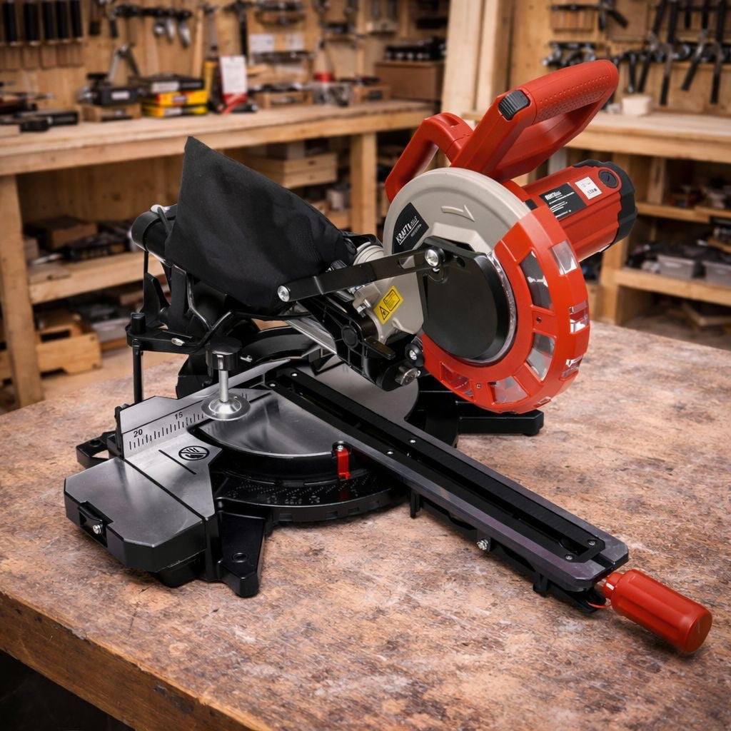 Kappsäge 2200W Säge Kreissäge Werkstatt Holzsäge Tischler
