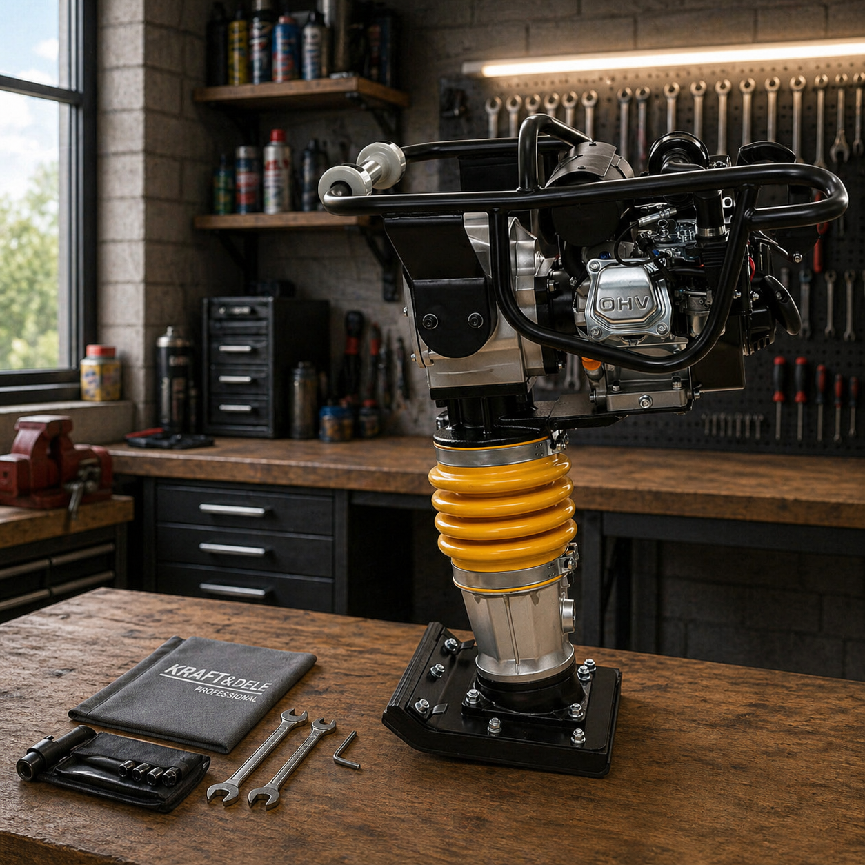 Rüttelstampfer Stampfer 6,5 PS Loncin Verdichter Stampfer