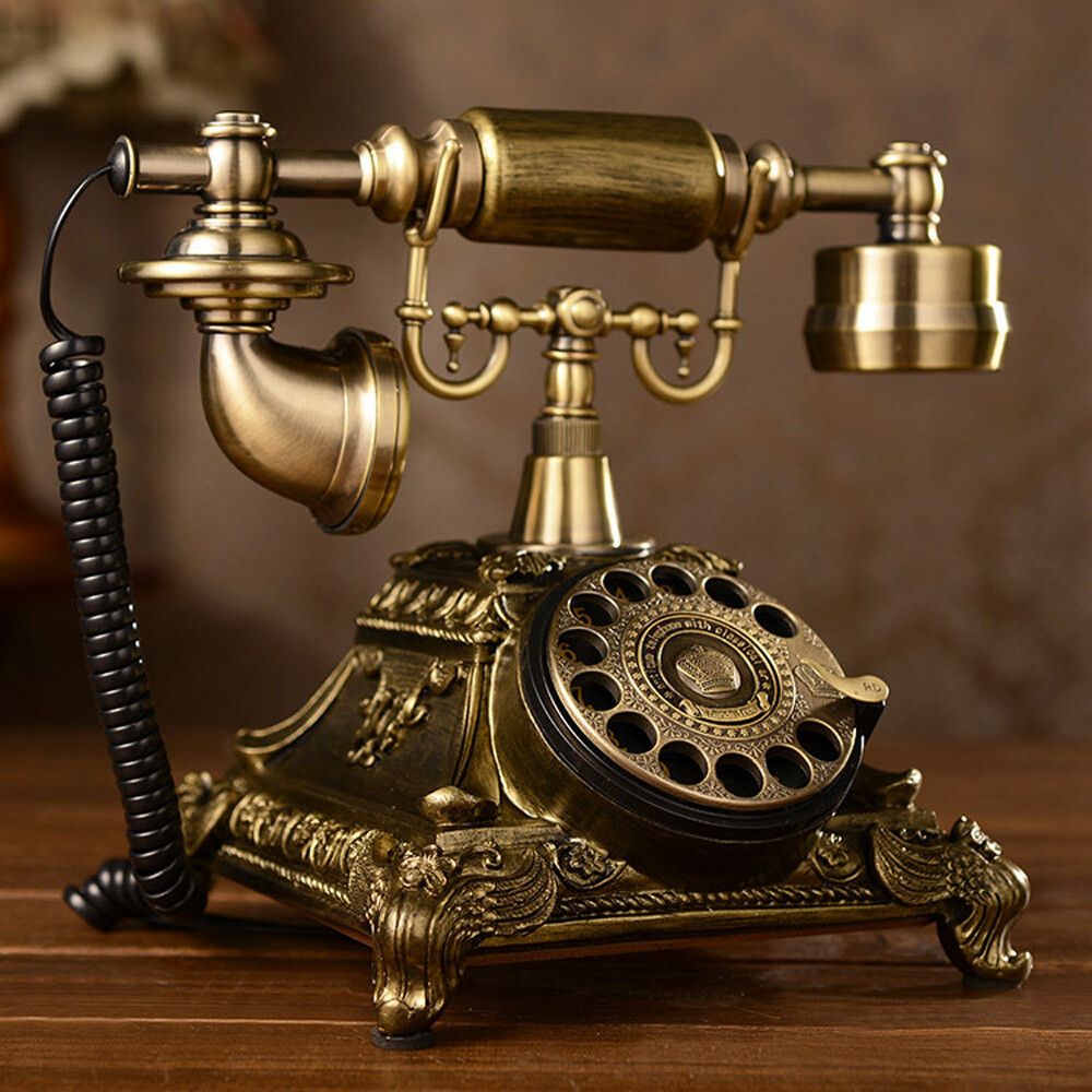 Retro Telefon Schnurgebunden Nostalgie Festnetz Tischtelefon Wohnzimmer