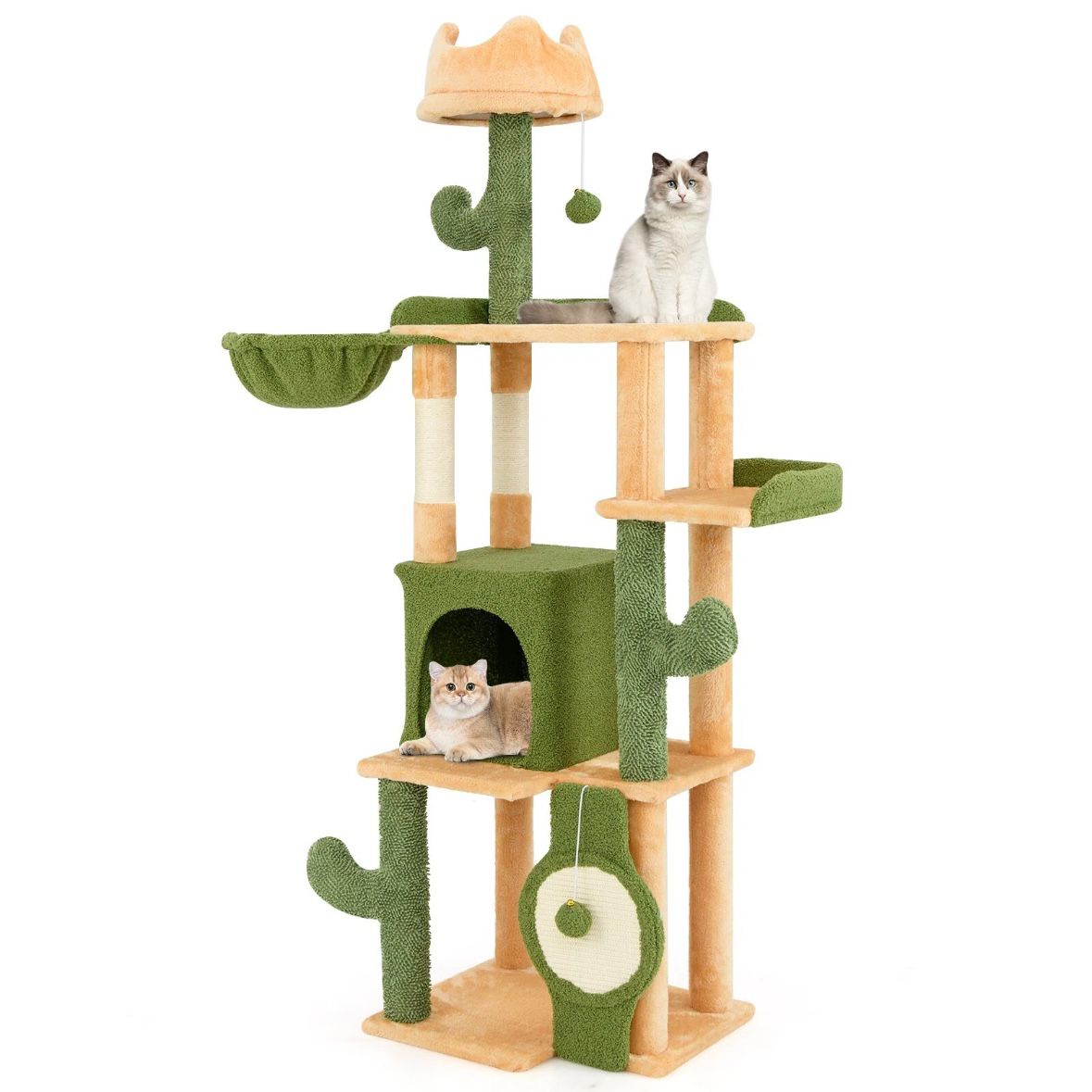 Kratzbaum 160cm Katzenbaum Kletterbaum Katzenmöbel Sisalpfosten