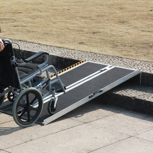 Rollstuhlrampe 121,8cm Klappbar Kfz Rollstuhl Rampe