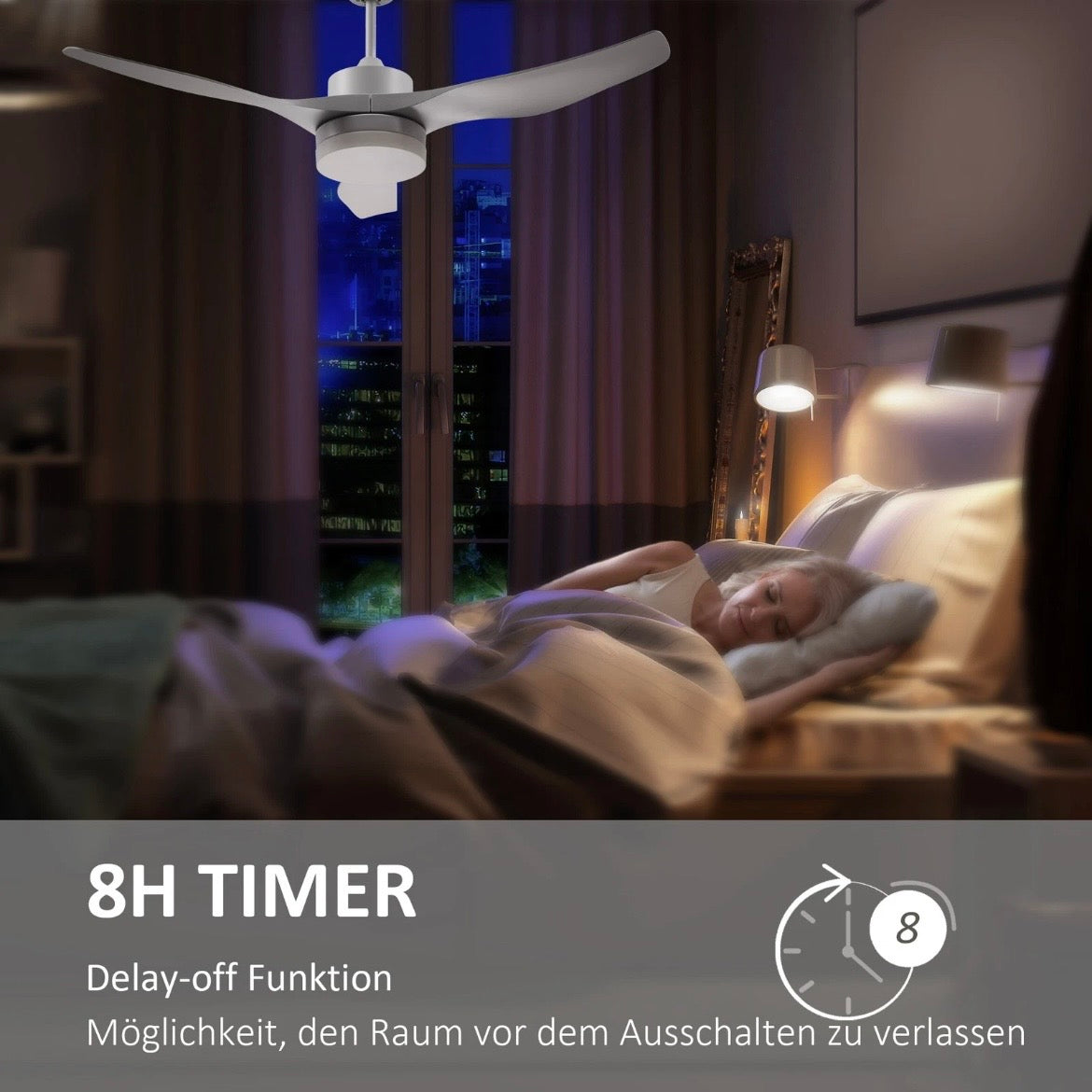 Deckenventilator LED Deckenleuchte Ventilator Deckenbeleuchtung