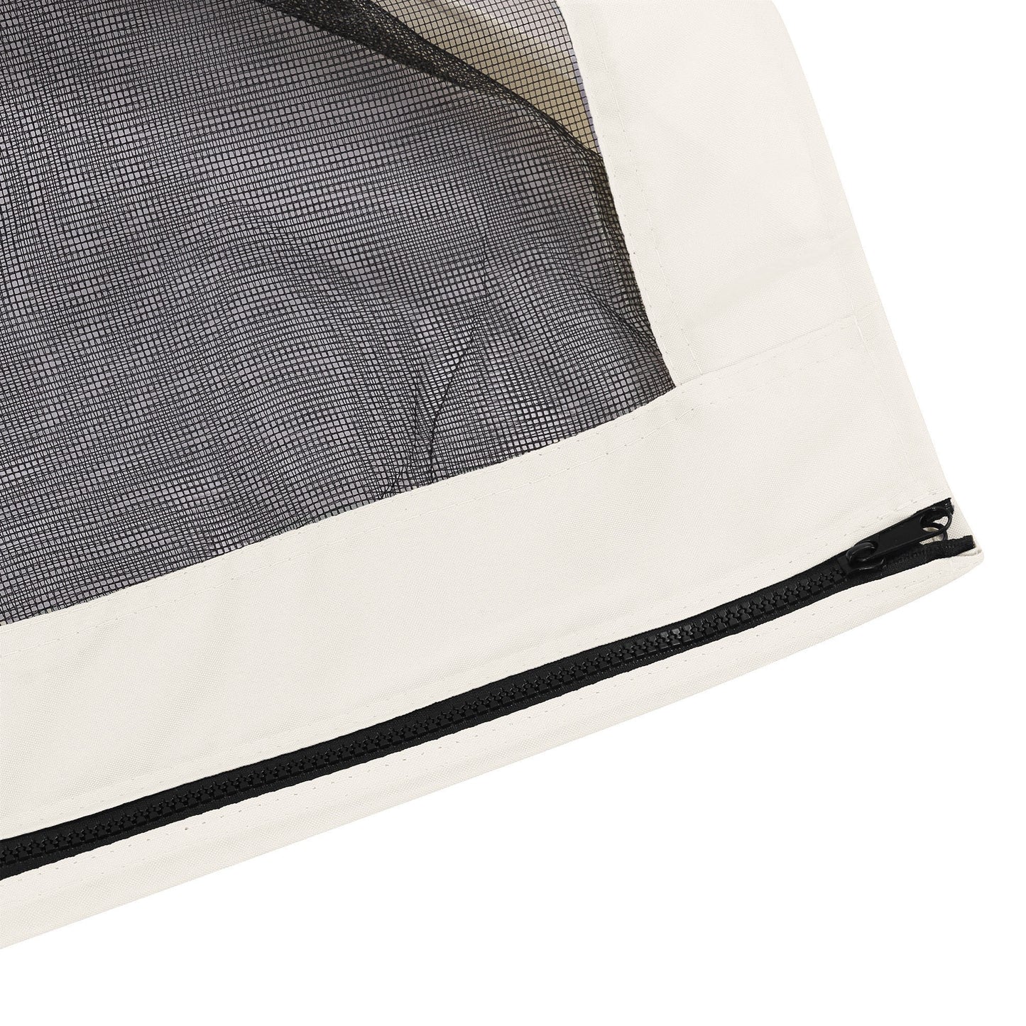 Ersatz-Netzvorhang 3x4m Gartenpavillons Fliegennetz Moskitonetz Polyester