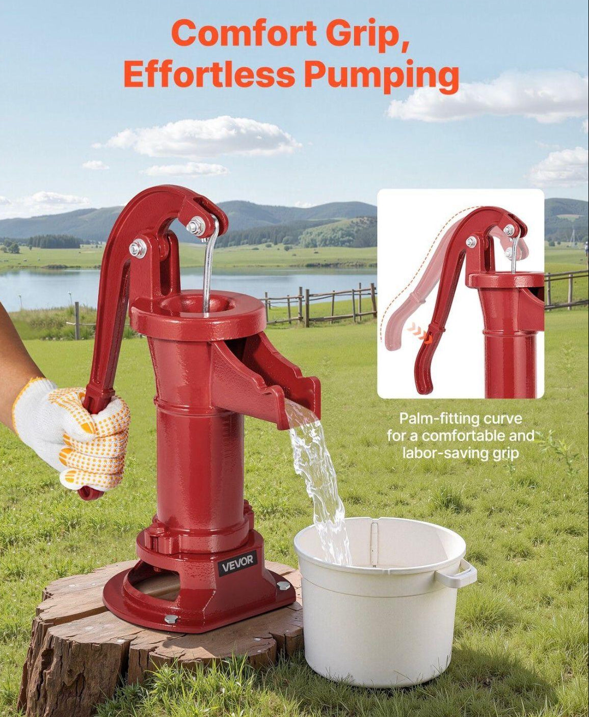 Schwengelpumpe Gusseisen Gartenpumpe Pumpe