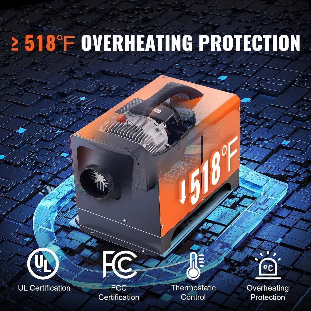 Diesel Standheizung 5kW 12V 24V All-in-One Heizung mit Fernbedienung