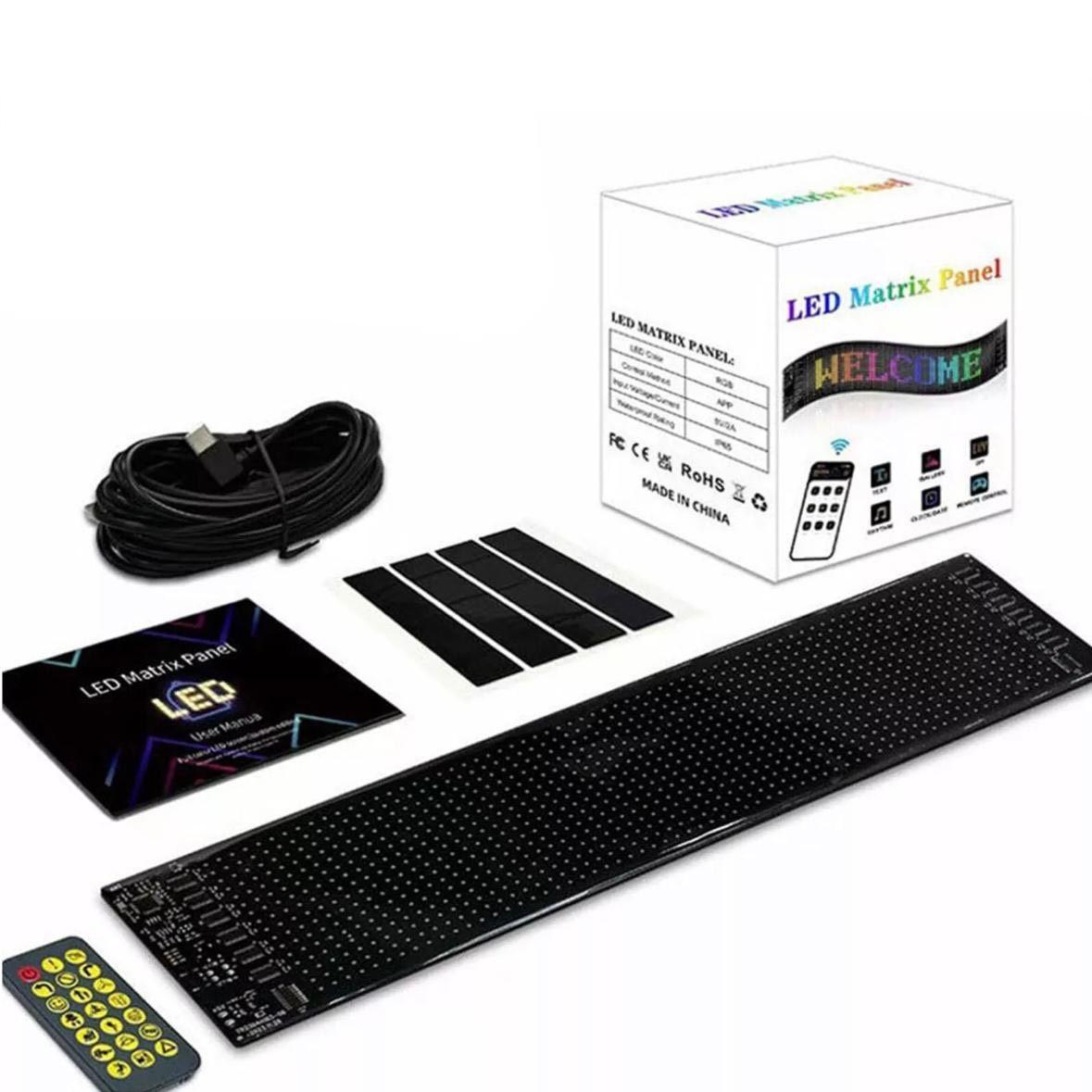 Flexibles LED-Matrix-Display für Fahrzeuge RGB & programmierbar
