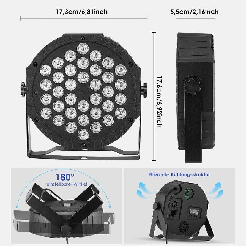 4x RGB LED Par-Lichter Bühnenbeleuchtung