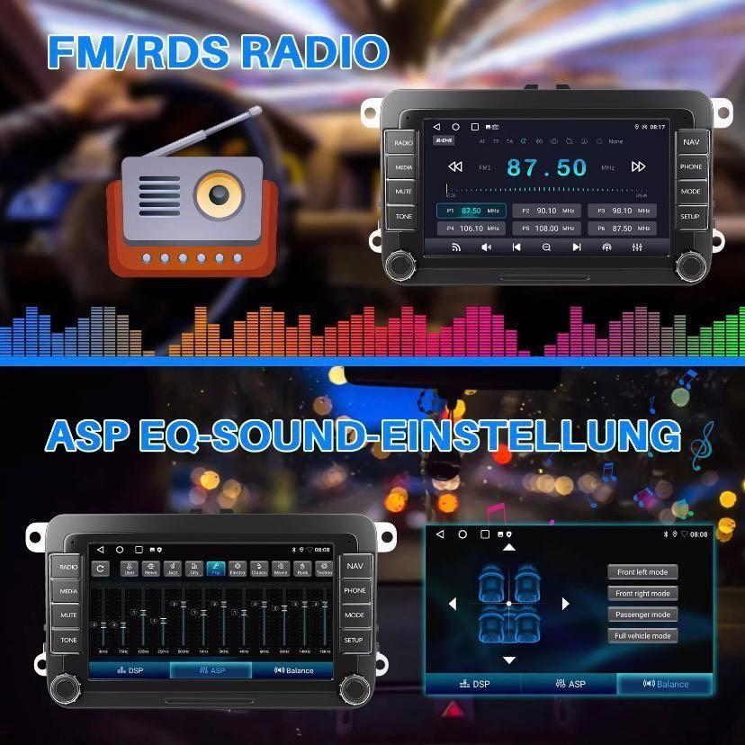 Android 14 Autoradio mit CarPlay Navi für VW Golf 5 6 Touran Caddy Jetta
