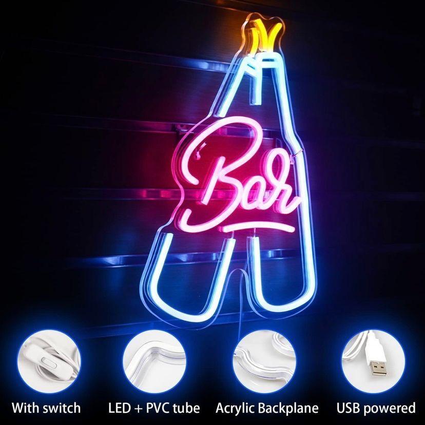 LED Neon Schild Bar