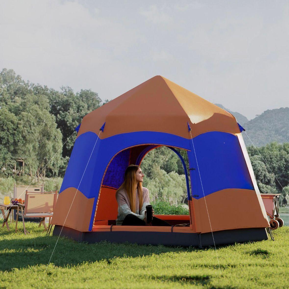 Quick-Up Campingzelt für 4–6 Personen