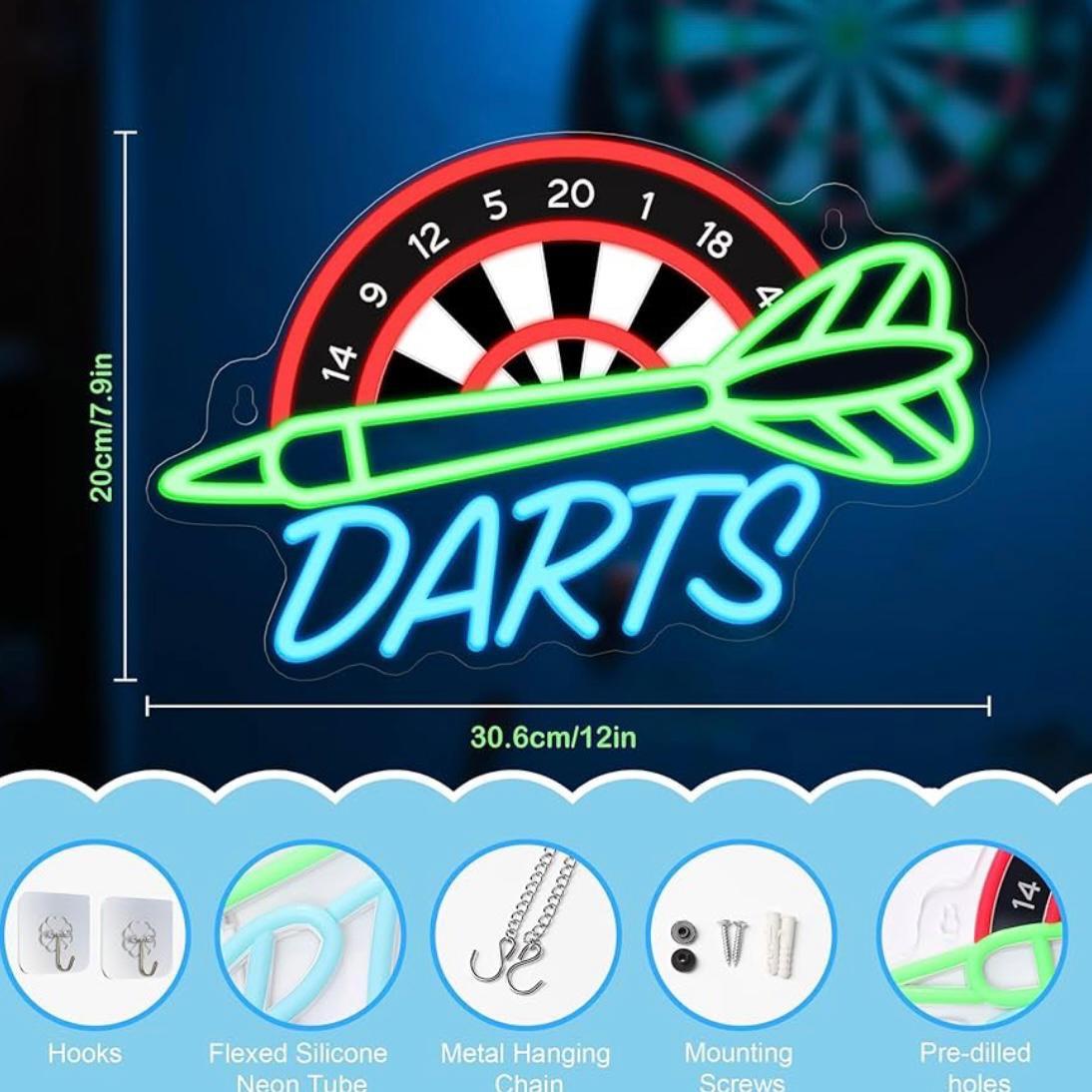 LED Neon Schild Dart