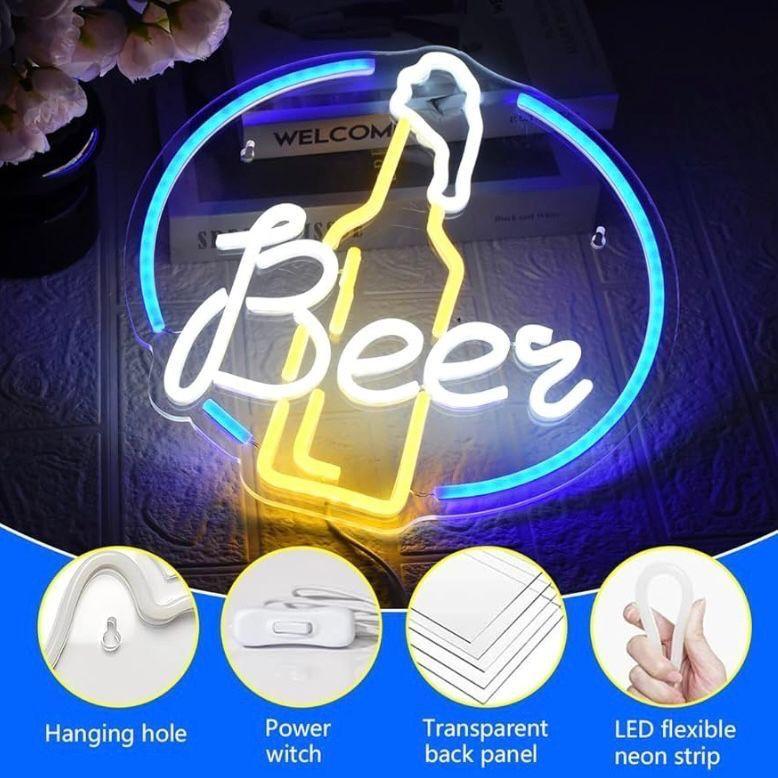 LED Neon Schild Beer