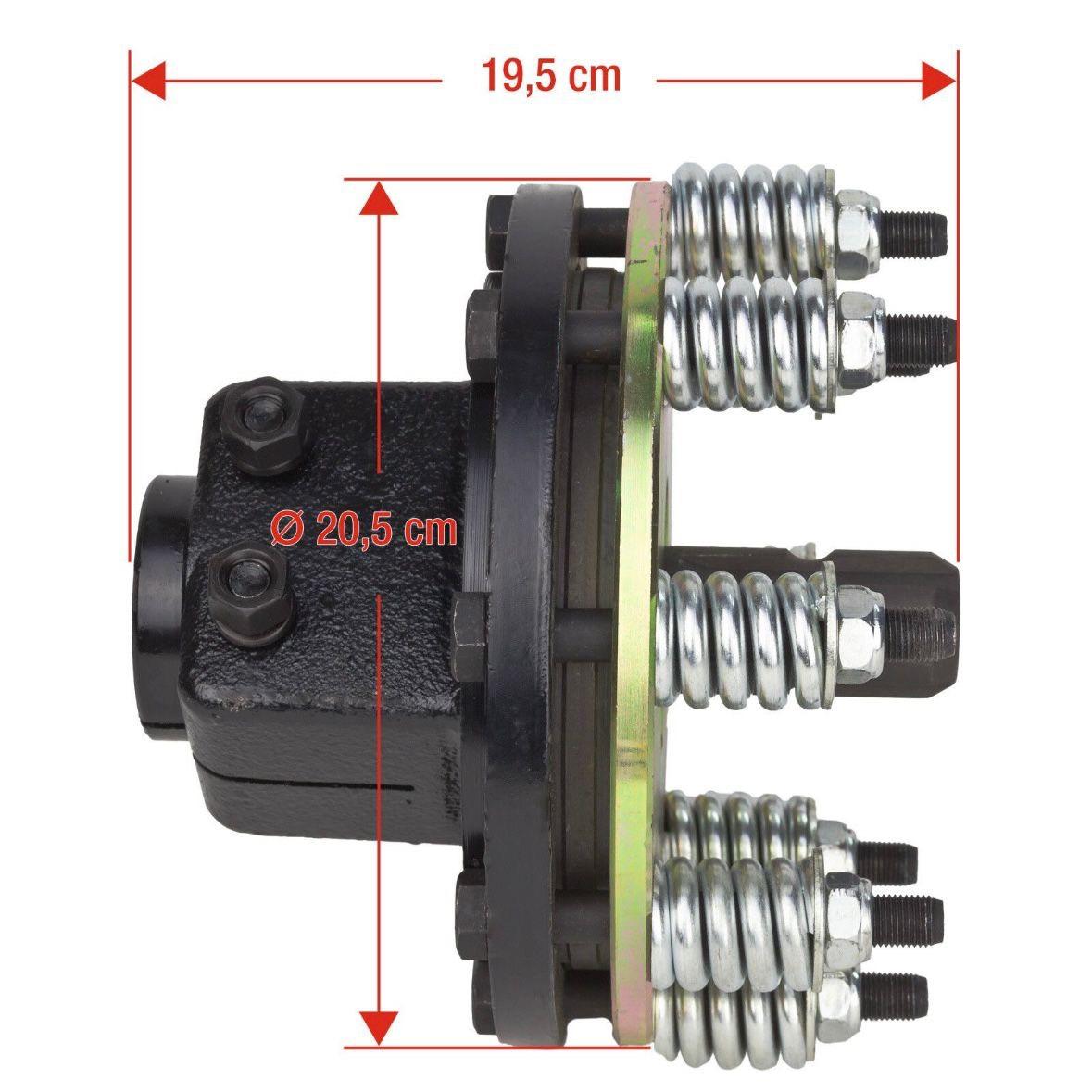 Rutschkupplung Zapfwelle 1500Nm Sicherheitskupplung 1 3/8” 6 Zähne