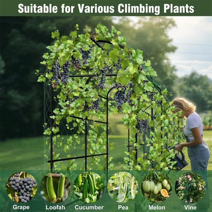 Gartenbogen Rankhilfe Metall 222 cm Torbogen