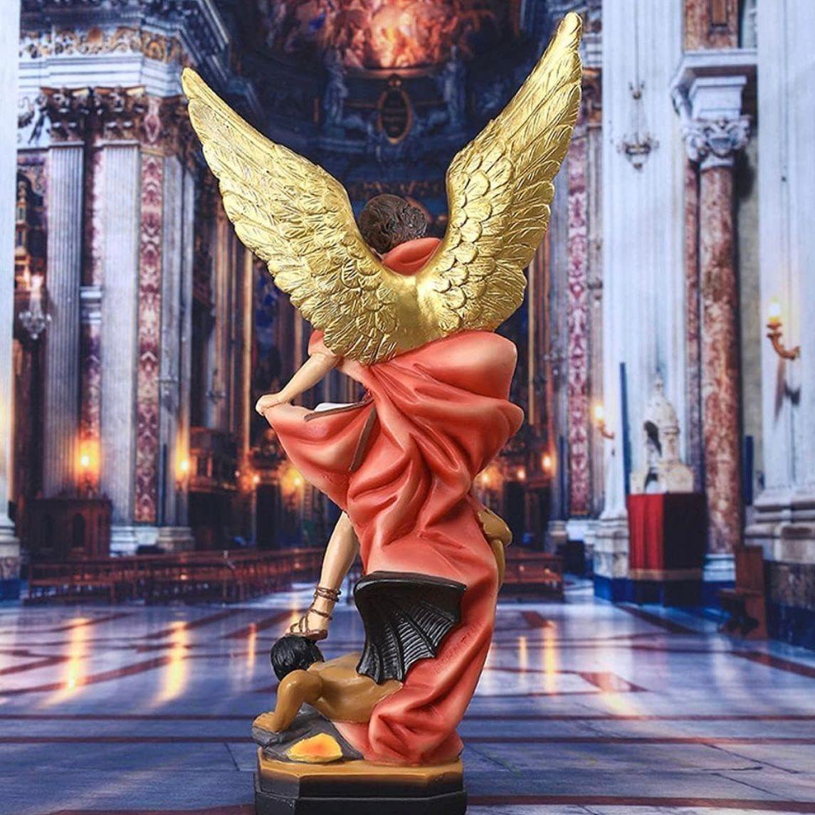 Erzengel Michael Statue Deko Figur religiös Kunstharz