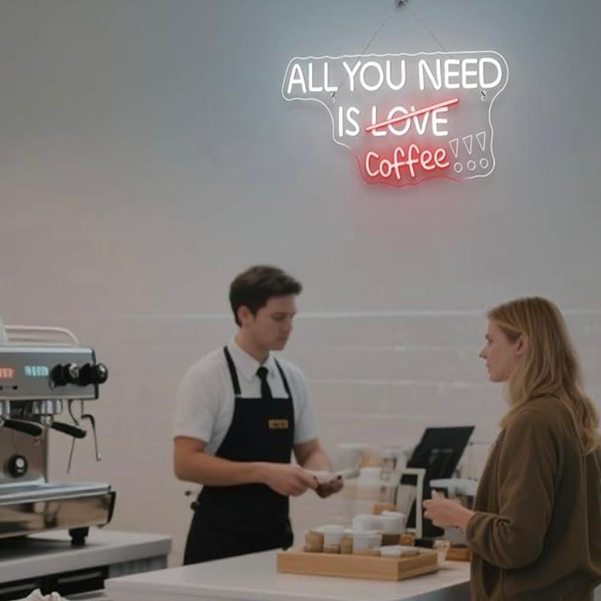 LED Neon Schild Coffee