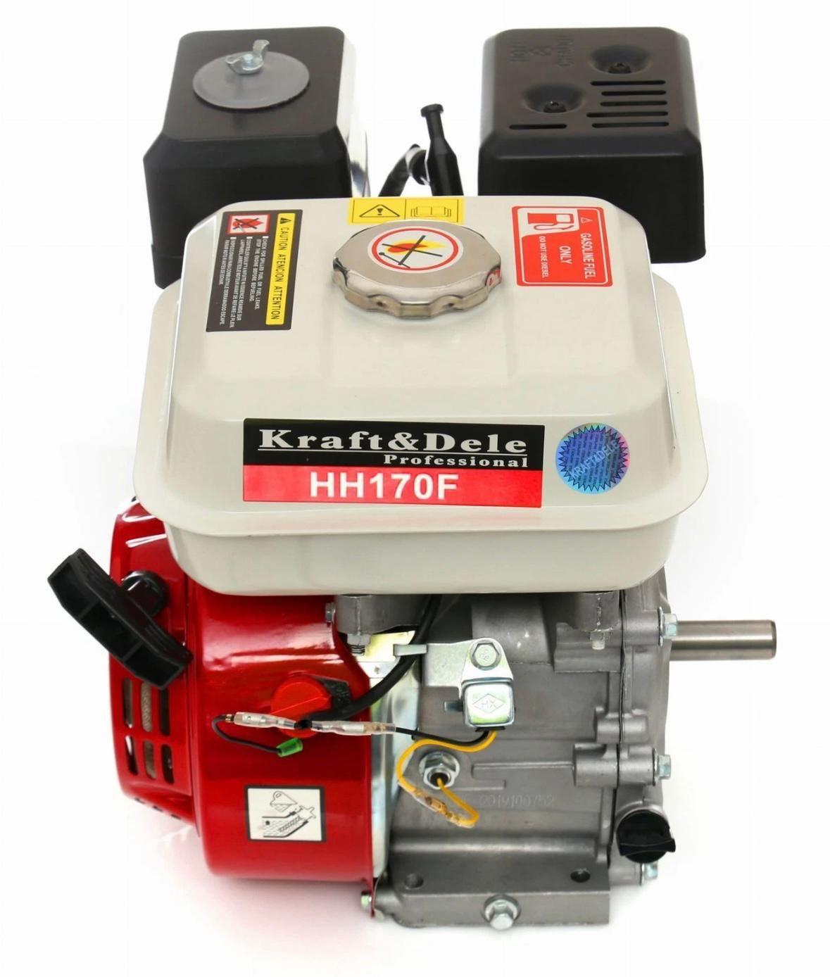 4-Takt-Benzinmotor 7PS Robuster OHV-Antriebsmotor