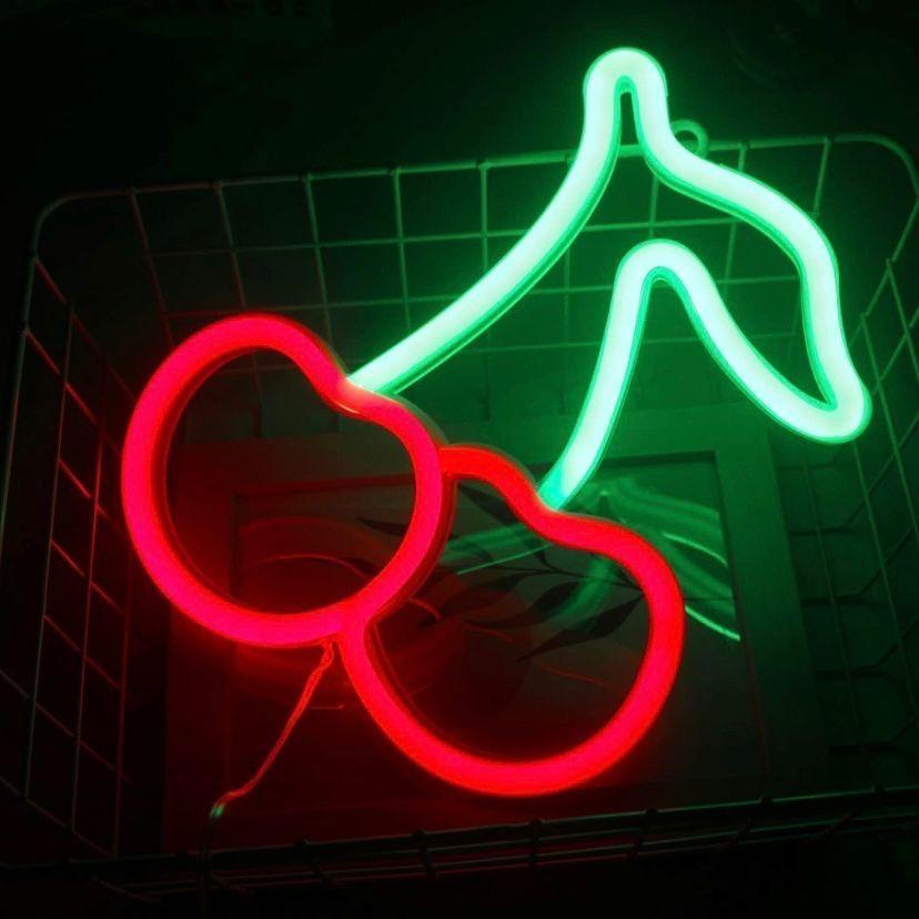 LED Neon Schild Kirschen