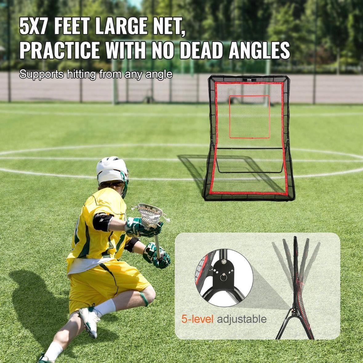 Rebounder Trainingsnetz verstellbar für Fußball & Baseball