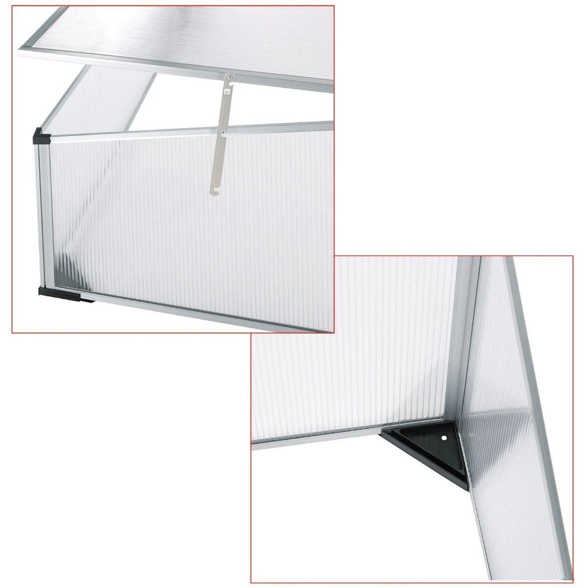 Kompaktes Frühbeet mit Aluminiumrahmen & UV-Schutz