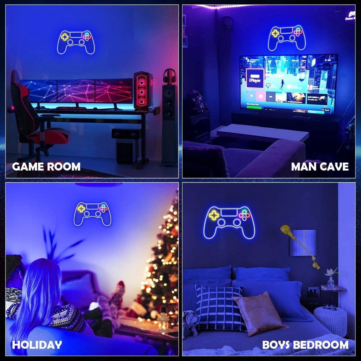 LED Neon Schild Gamepad