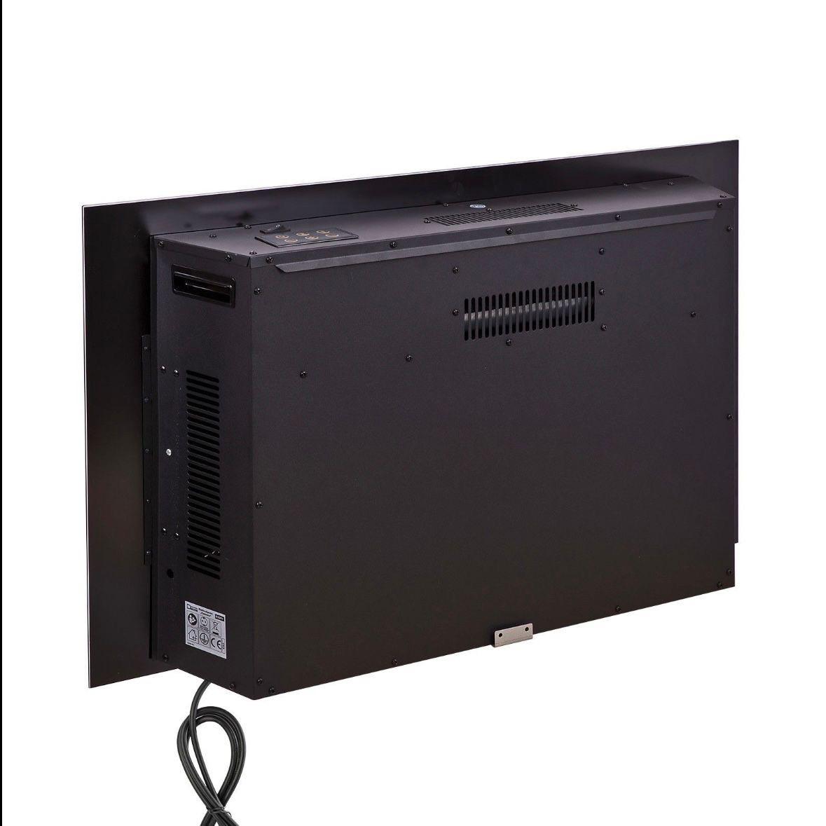 Elektro Wandkamin mit Glasfront LED Feuerillusion 1800W