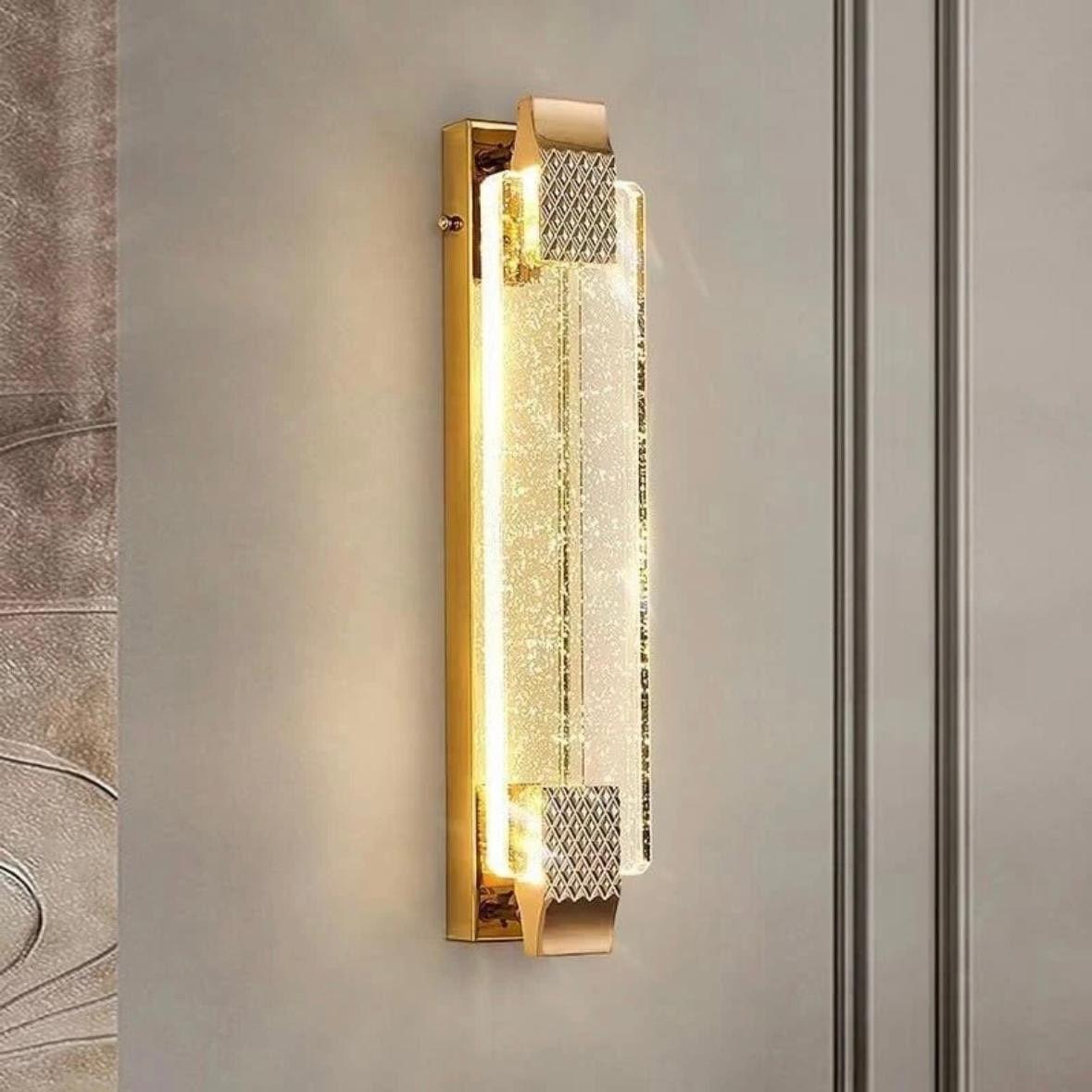 Kristall LED Wandleuchte Gold Modern 8–12W