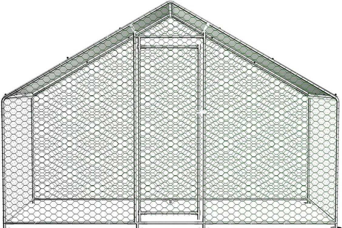 Freilaufgehege 3x1,5m Hühnerstall