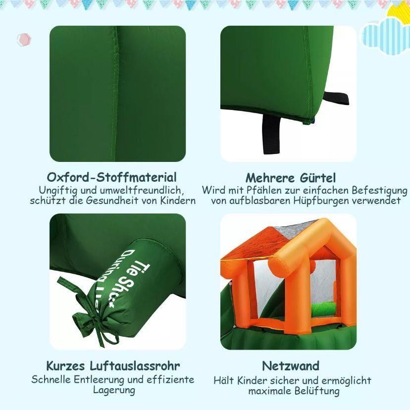 Aufblasbare Hüpfburg mit Wasserrutsche & Pool – großes Outdoor-Spielcenter für Kinder