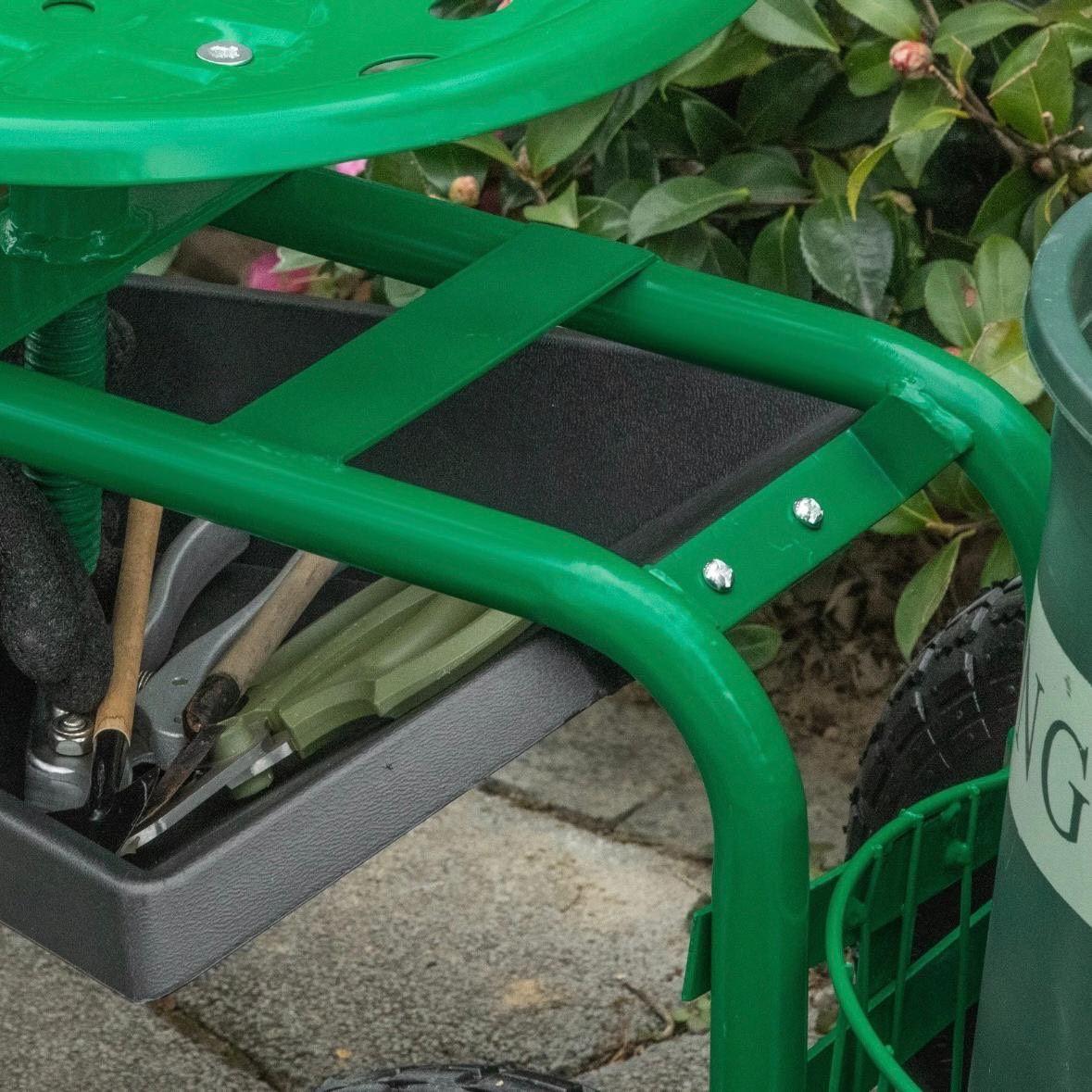 Gartenwagen mit Sitz rollbar